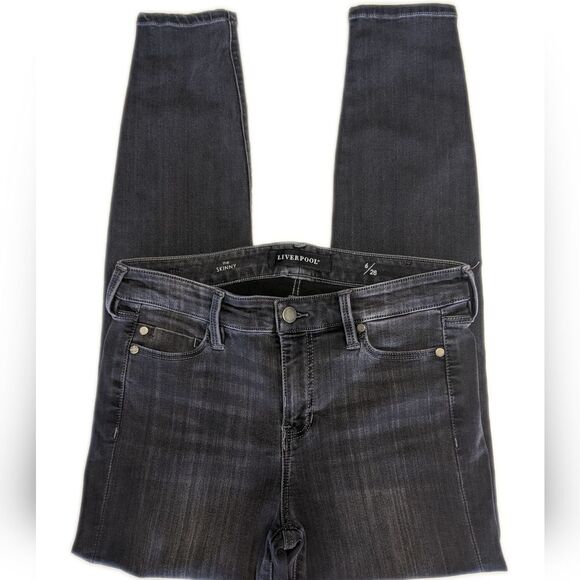 Liverpool The Skinny fit jeans in Meteorite gray wash, 6/28 - Picture 2 of 12